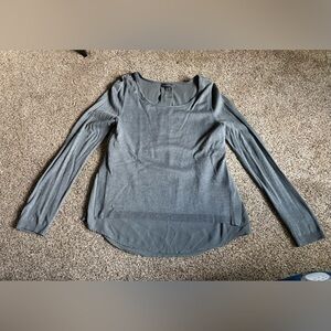 Long sleeved gray top in size medium